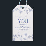 French Blue & White Floral Bridal Shower Personal Gift Tags<br><div class="desc">Give the bride-to-be something special with these exquisite French Blue & White Floral Bridal Shower Personal Gift Tags! With a refreshing mix of traditional and modern style, these tags are sure to impress everyone at the shower. Featuring a classic hand drawn blue Victorian floral design of garden flowers, bees, and...</div>