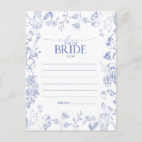 French Blue & White Victorian Advice To The Bride