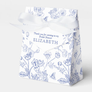French Blue & White Victorian Bridal Shower Favour Box