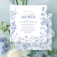 French Blue & White Victorian Couples Shower