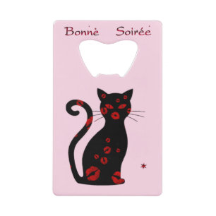 French:Bonne Soiree Credit Card Bottle Opener