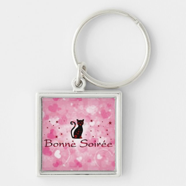 French:Bonne Soiree Keychain (Front)
