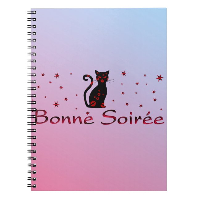 French:Bonne Soiree Notebook (Front)