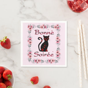 French:Bonne Soiree Paper Napkin