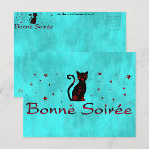 French:Bonne Soiree Postcard