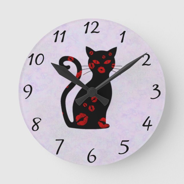 French:Bonne Soiree Round Clock (Front)