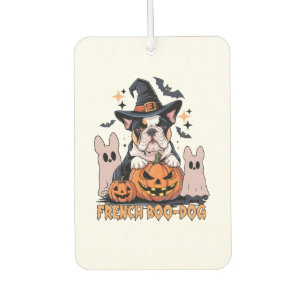 French Boo Dog Cute Frenchie Halloween Ghost Dog T Car Air Freshener