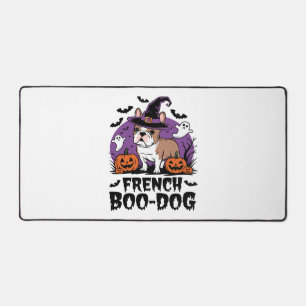 French Boo Dog – the Spookiest Pup Desk Mat