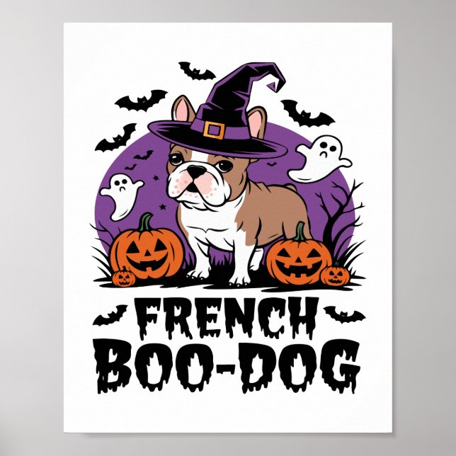 French Boo Dog – the Spookiest Pup Poster (Front)
