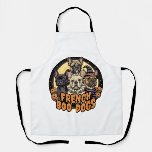 French Boo-Dogs Halloween French Bulldog Design_1 Apron