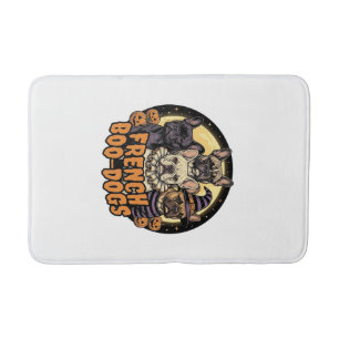 French Boo-Dogs Halloween French Bulldog Design_1 Bath Mat