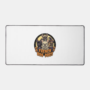 French Boo-Dogs Halloween French Bulldog Design_1 Desk Mat