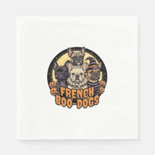 French Boo-Dogs Halloween French Bulldog Design_1 Napkin