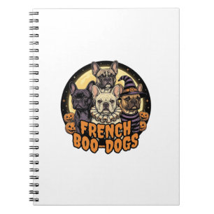 French Boo-Dogs Halloween French Bulldog Design_1 Notebook