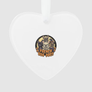 French Boo-Dogs Halloween French Bulldog Design_1 Ornament