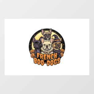 French Boo-Dogs Halloween French Bulldog Design_1 Window Cling
