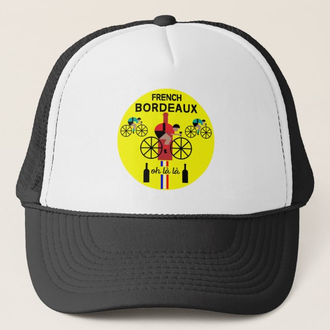 French Bordeaux Wine  Trucker Hat (Front)