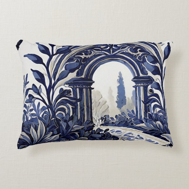 French Botanical Garden Decorative Cushion (Front)