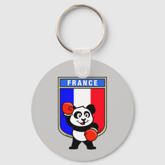 French Boxing Panda Key Ring
