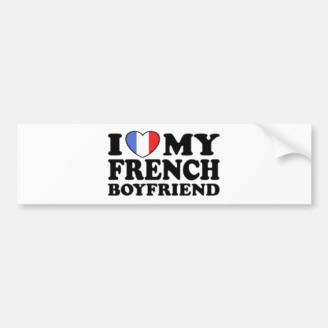 French Boyfriend Bumper Sticker (Front)