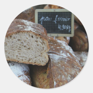 French bread by ProvenceProvence Classic Round Sticker