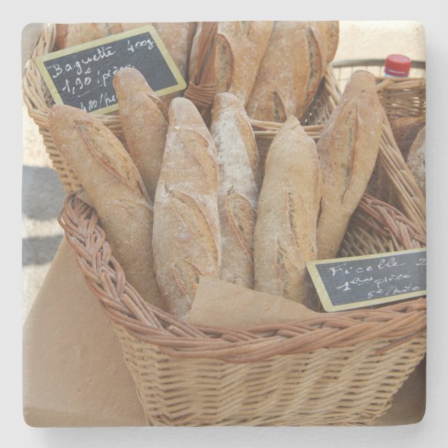 French bread by ProvenceProvence Stone Coaster (Front)