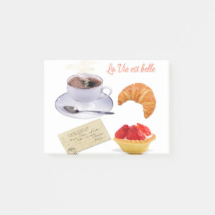 french breakfast post-it notes