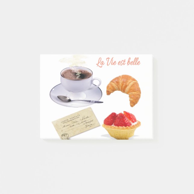 french breakfast post-it notes (Front)