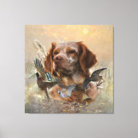 French Brittany, Bird Hunting Art