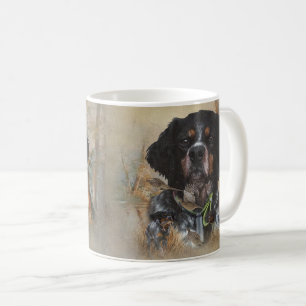 French Brittany, Bird Hunting Art  Coffee Mug