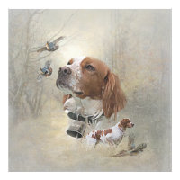 French Brittany, Bird Hunting Art