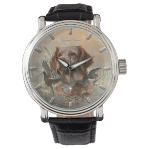 French Brittany, Bird Hunting Art  Watch
