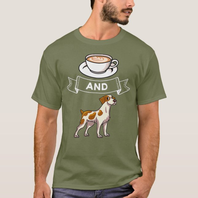 French Brittany Spaniel Gift Puppies Owner Lover T-Shirt (Front)