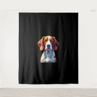 French Brittany Spaniel Mum Dad Dog Face Pop Art C