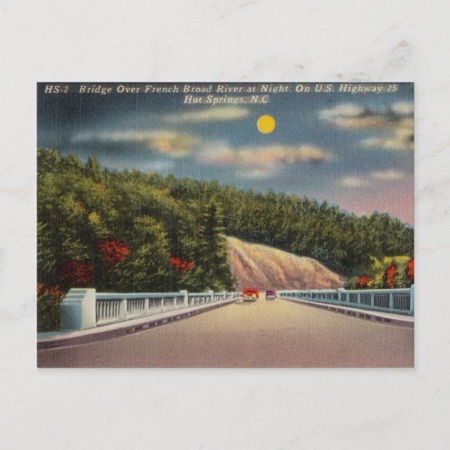 French Broad River, Hot Springs North Carolina Postcard (Front)