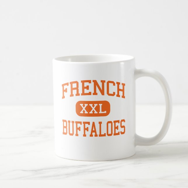 French - Buffaloes - High School - Beaumont Texas Coffee Mug (Right)