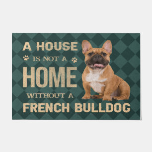 French Bull Dog Doormat, Funny Dog Outdoor Mat