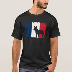 French bull dog France flag frenchies bulldog T-Shirt