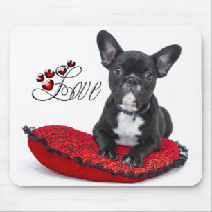 French Bull Dog - Frenchie - Love Mouse Mat
