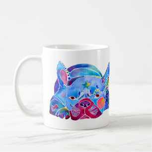 French Bull Dog in Blues Coffee Mug