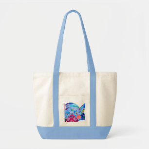 French Bull Dog in Blues Tote Bag