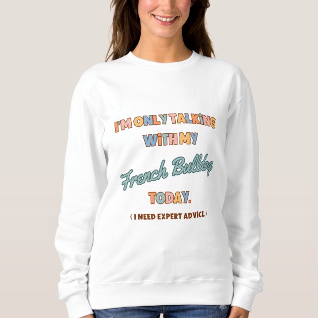 French Bull Dog Novelty Sweater (Front)