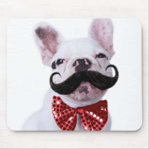 French Bull Dog Puppy With Moustache Mouse Mat