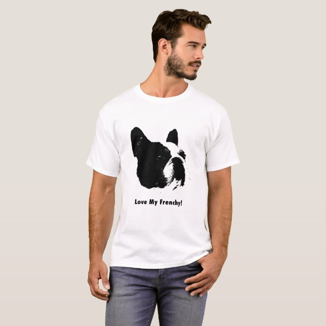 French Bull-Dog T-Shirt Customisable T-Shirt (Front Full)