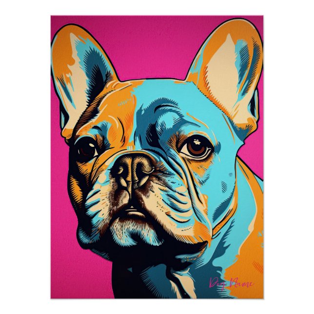 French Bulldog 001 - Bruno Pokopen Poster (Front)