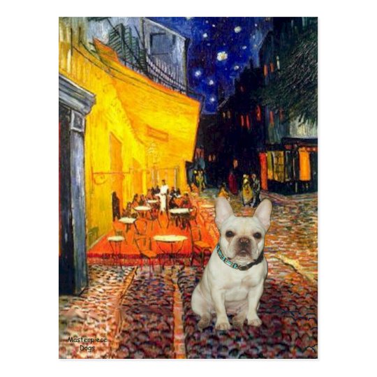 French Bulldog 1 - Terrace Cafe Postcard