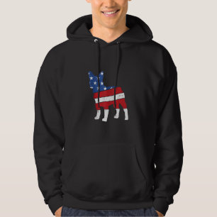 French Bulldog 4th Of July Cute Frenchie American Hoodie
