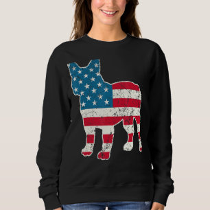 French Bulldog 4th Of July Dog  Men Usa American F Sweatshirt