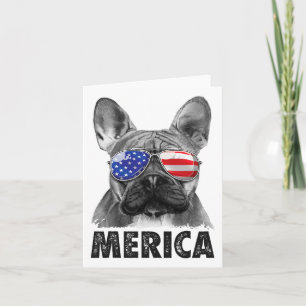 French Bulldog 4th Of July Shirts Merica Men Women Card