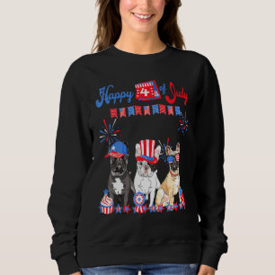 French Bulldog 4th Of July Usa Frenchie Sweatshirt